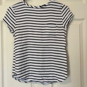 Black and white striped H&M top